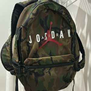 Jordan camo back pack